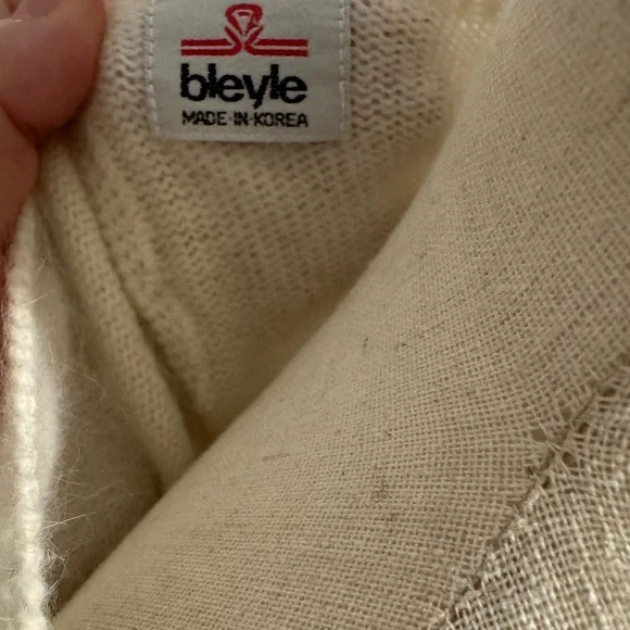 Bleyle Vintage Lambs Wool Angora Embroidered Sweater - Picture 5 of 5